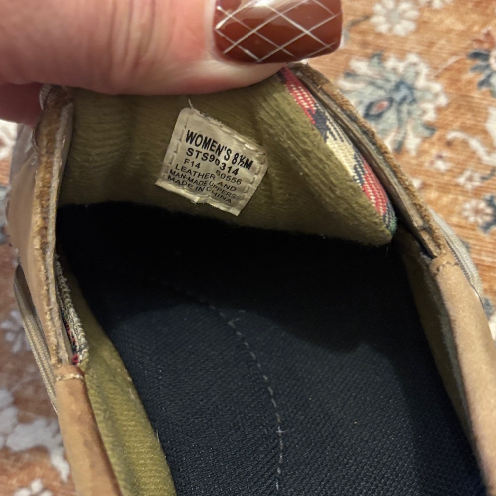 Sperry Tan and Multicolor Boat Shoes - Picture 4 of 4